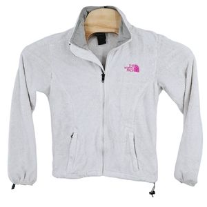 The North Face Women’s Osito Teddy Soft Fleece Full Zip Jacket Mock Neck White S